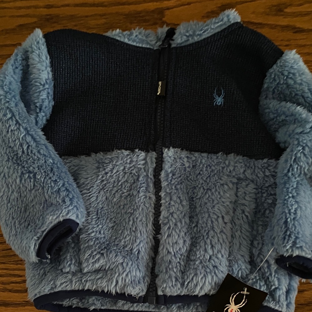Spyder Kids Two-Tone Blue Fleece Hoodie